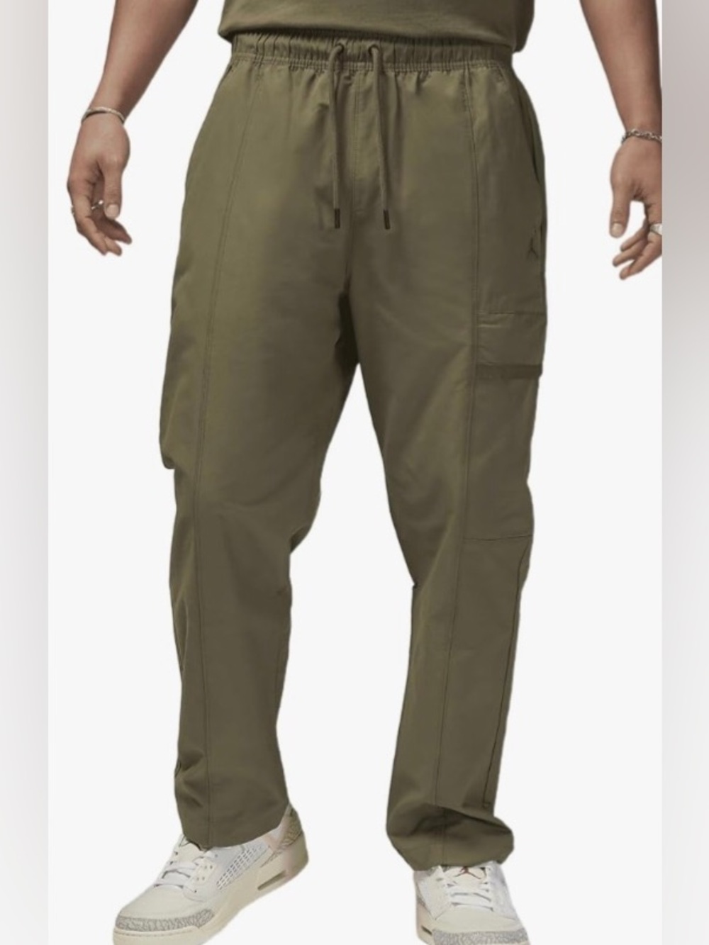 Jordan Essentials Men's Woven Pants (FN4539-222) Olive Size Large